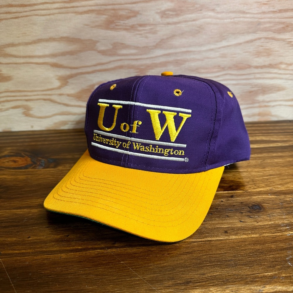University of Washington Huskies Snapback The Game Hat Mens OSFA Purple Gold